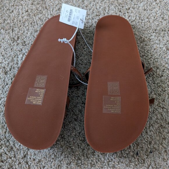 NWT J Crew Sandals, women's size 12 - Picture 2 of 7